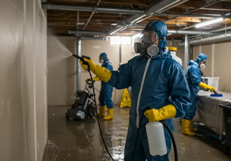 Basement Sanitization and Antimicrobial Treatment process in Hudson Bend, TX